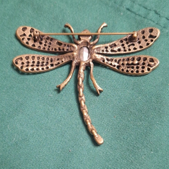 Kirks Folly Multicolor Dragonfly Brooch - Picture 2 of 5